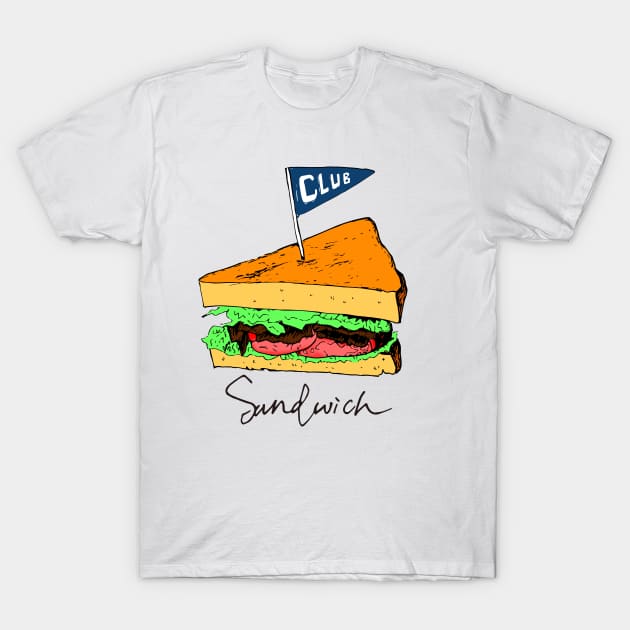 club sandwich T-Shirt by justduick